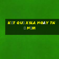 Kết quả XSLA ngày thứ năm