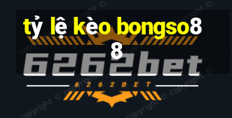 tỷ lệ kèo bongso88