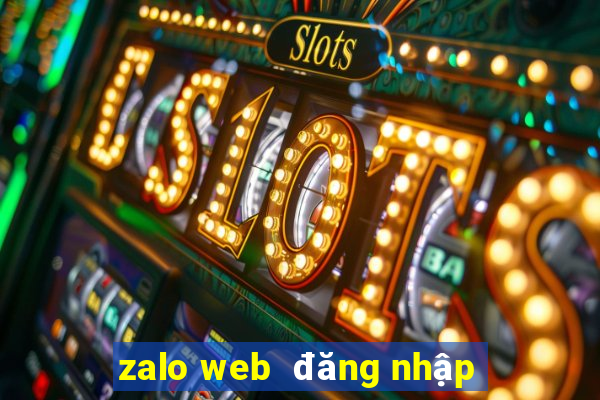 zalo web  đăng nhập