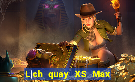 Lịch quay XS Max 4D Thứ 2