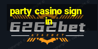 party casino sign in