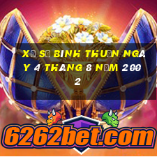 xổ số bình thuận ngày 4 tháng 8 năm 2002