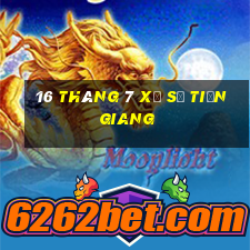 16 tháng 7 xổ số tiền giang