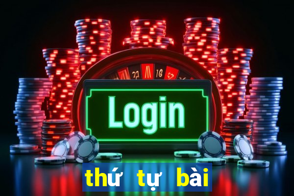 thứ tự bài trong poker