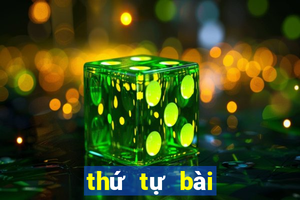 thứ tự bài trong poker