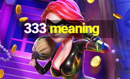 333 meaning