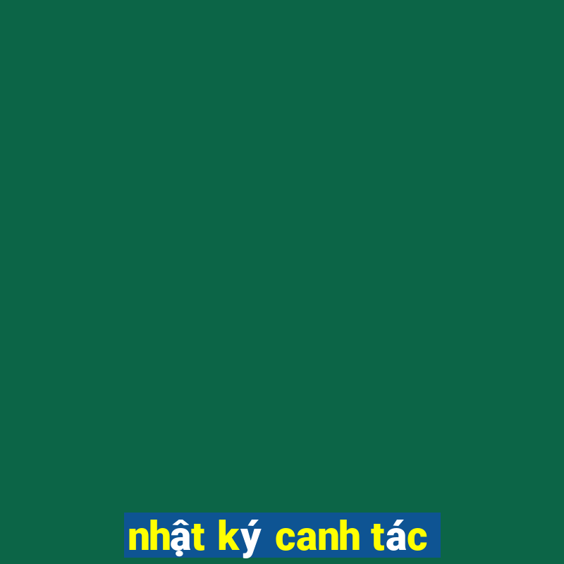 nhật ký canh tác