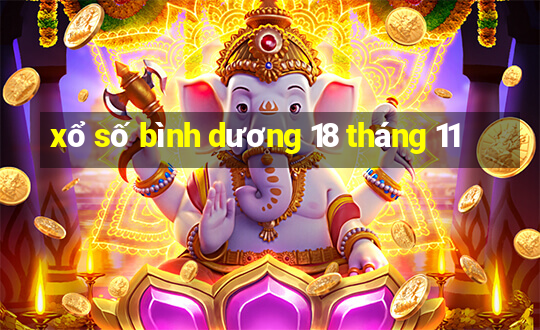 xổ số bình dương 18 tháng 11