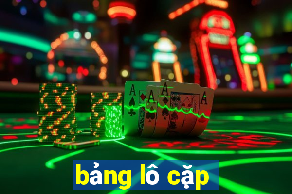 bảng lô cặp