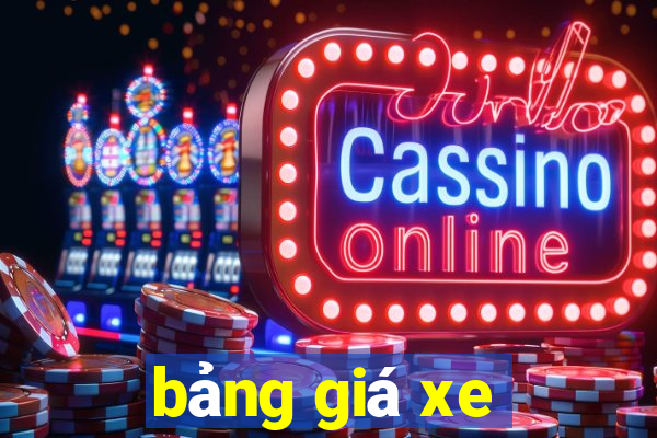 bảng giá xe