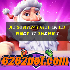 xổ số kiến thiết đà lạt ngày 17 tháng 7