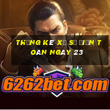 Thống kê xổ Số Điện Toán ngày 23