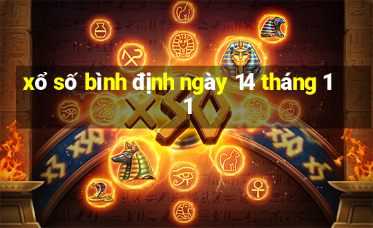 xổ số bình định ngày 14 tháng 11