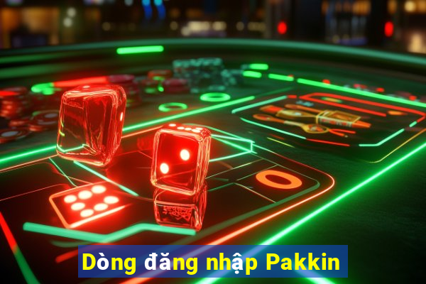 Dòng đăng nhập Pakkin