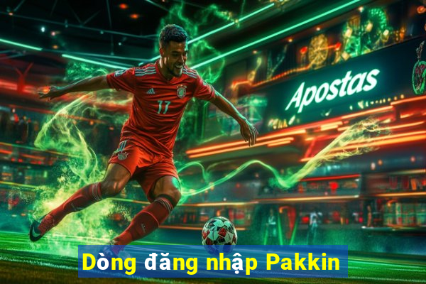 Dòng đăng nhập Pakkin