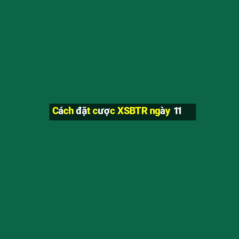 Cách đặt cược XSBTR ngày 11