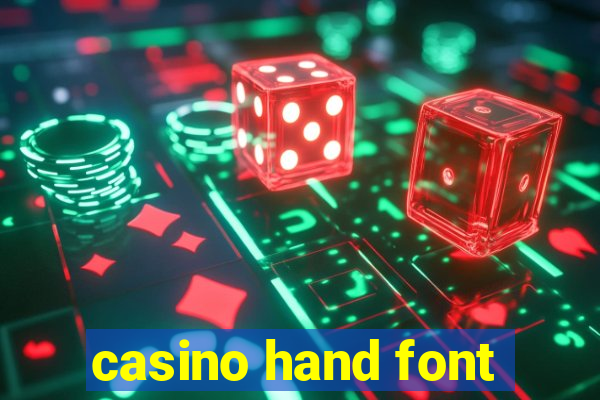 casino hand font