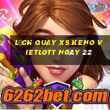 Lịch quay XS Keno Vietlott ngày 22