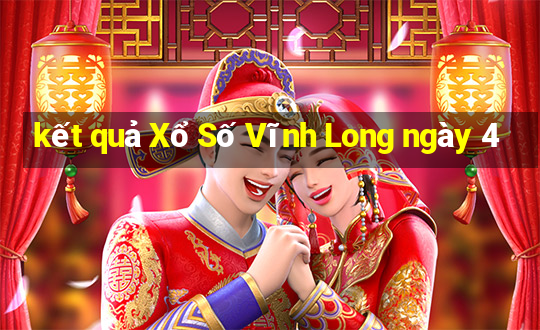 kết quả Xổ Số Vĩnh Long ngày 4