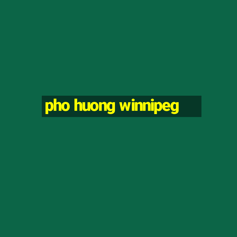 pho huong winnipeg