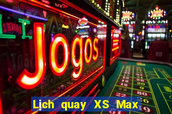 Lịch quay XS Max 3D ngày 25