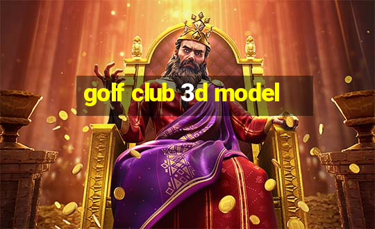 golf club 3d model