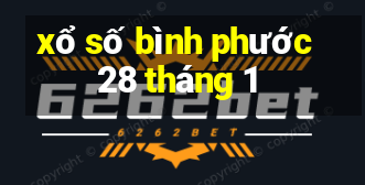 xổ số bình phước 28 tháng 1