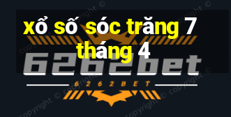 xổ số sóc trăng 7 tháng 4