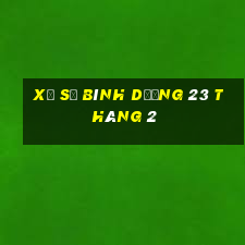 xổ số bình dương 23 tháng 2