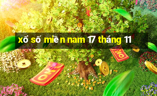 xổ số miền nam 17 tháng 11