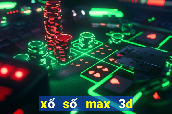 xổ số max 3d thứ 6