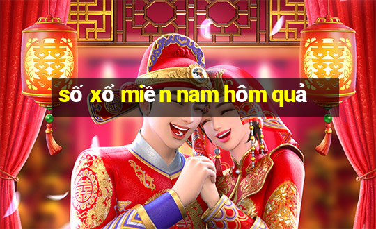 số xổ miền nam hôm quả