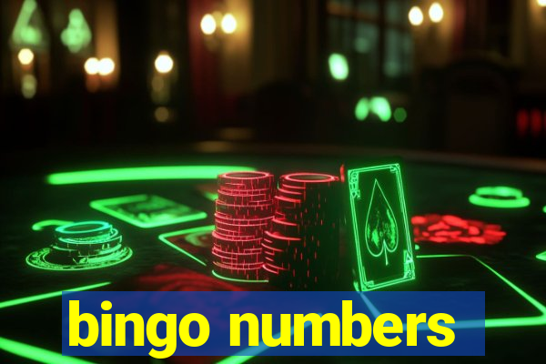 bingo numbers