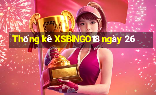 Thống kê XSBINGO18 ngày 26