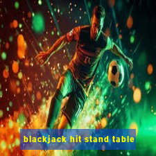 blackjack hit stand table