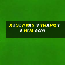 xổ số ngày 9 tháng 12 năm 2003