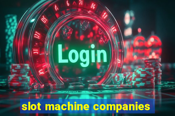 slot machine companies