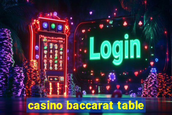 casino baccarat table