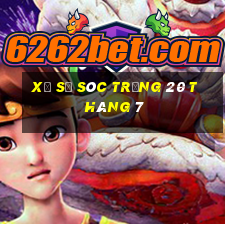 xổ số sóc trăng 20 tháng 7