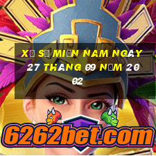 xổ số miền nam ngày 27 tháng 09 năm 2002