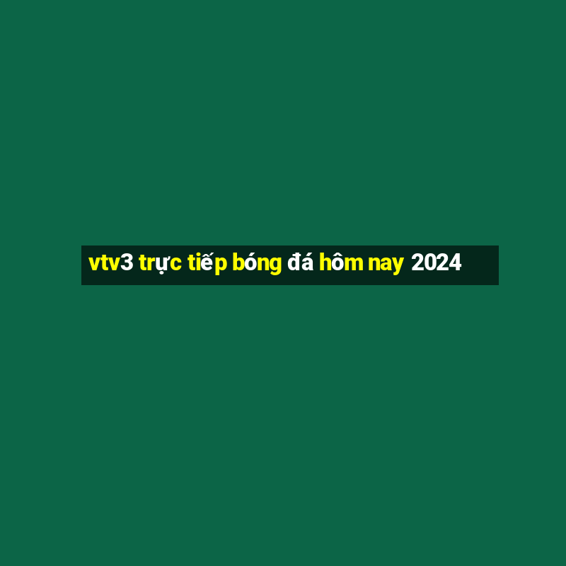 vtv3 trực tiếp bóng đá hôm nay 2024