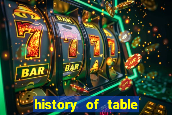 history of table games casino