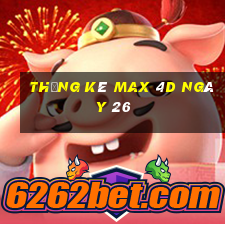 Thống kê Max 4D ngày 26