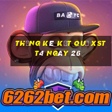 THỐNG KÊ KẾT QUẢ XSTT4 ngày 26