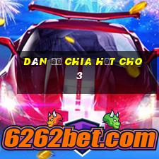 dàn đề chia hết cho 3