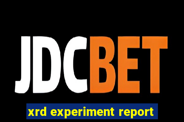 xrd experiment report