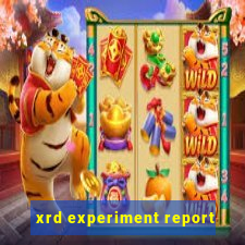 xrd experiment report