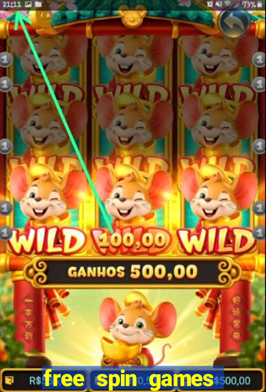 free spin games win money