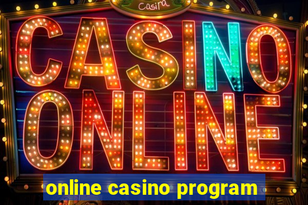 online casino program