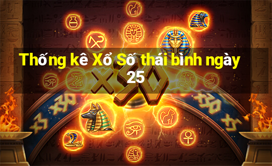 Thống kê Xổ Số thái bình ngày 25